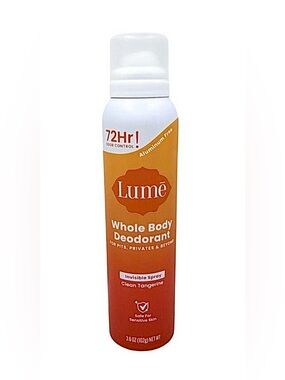 Lume Whole Body Deodorant Spray-Clean Tangerine NEW!!